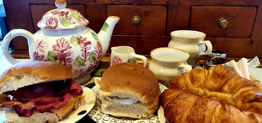 The breakfast at Persabus Farmhouse B&B