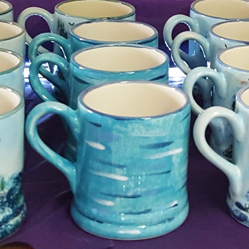 Persabus pottery mugs