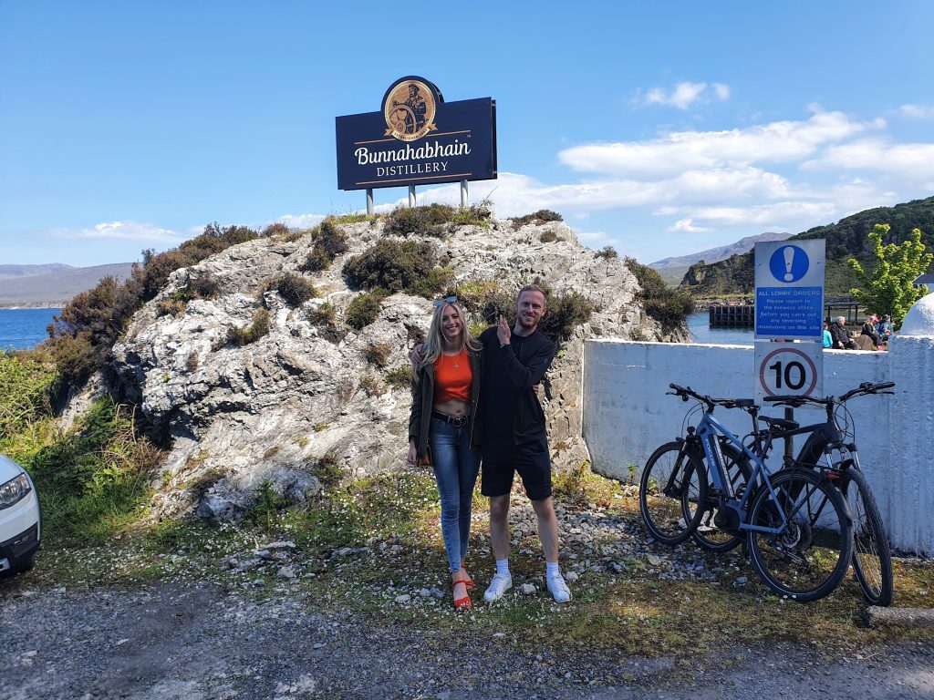 Two people and bikes