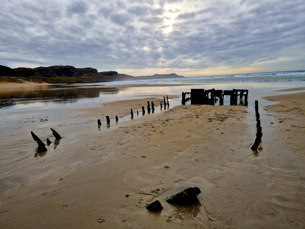 Ship Wreck in Sand