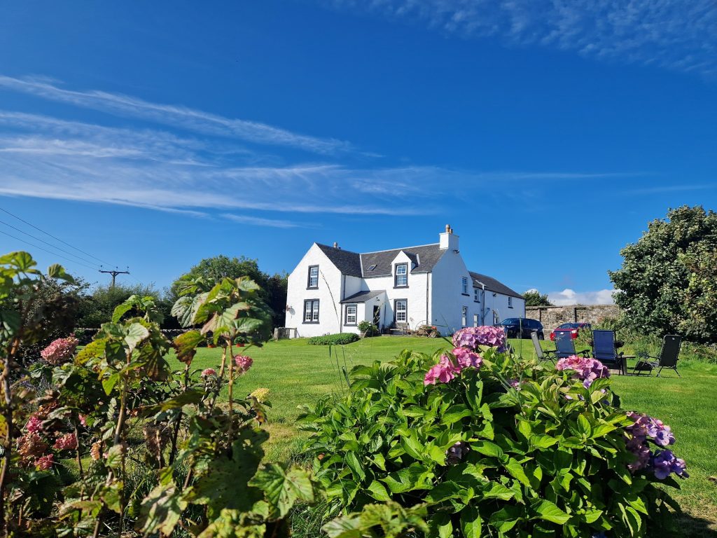 Farmhouse in sunshine