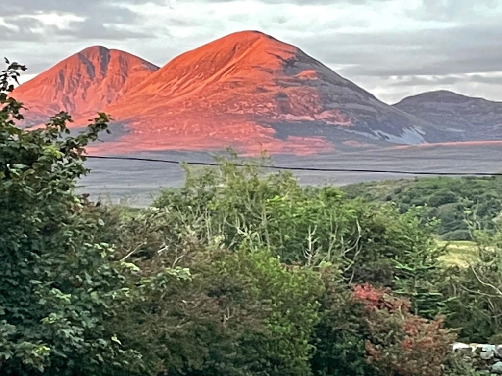 Sunset over the Paps of Jura